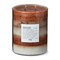 Moonlight Themed Scented Paraffin Wax Pillar Candle Large Brown 4x5 inch Burn Time 75 Hours